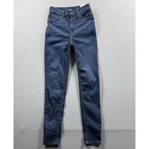 Old Navy Rockstar Super Skinny Jeans Womens 2-6 Blue High Rise Stretch 26x28